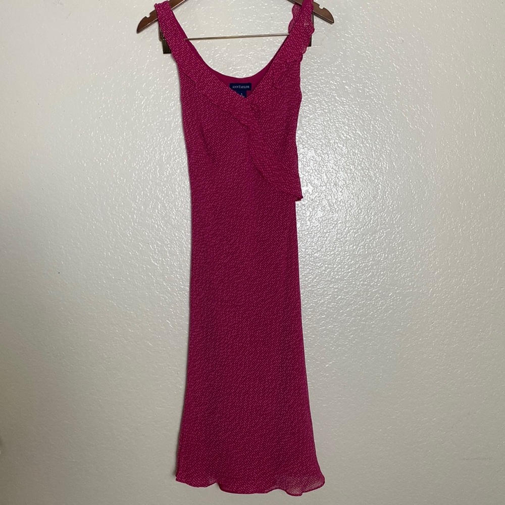 Ann Taylor Silk Midi Dress